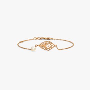 Bomine Leaves Bracelets Hollow Leaf Chain Bracelet
